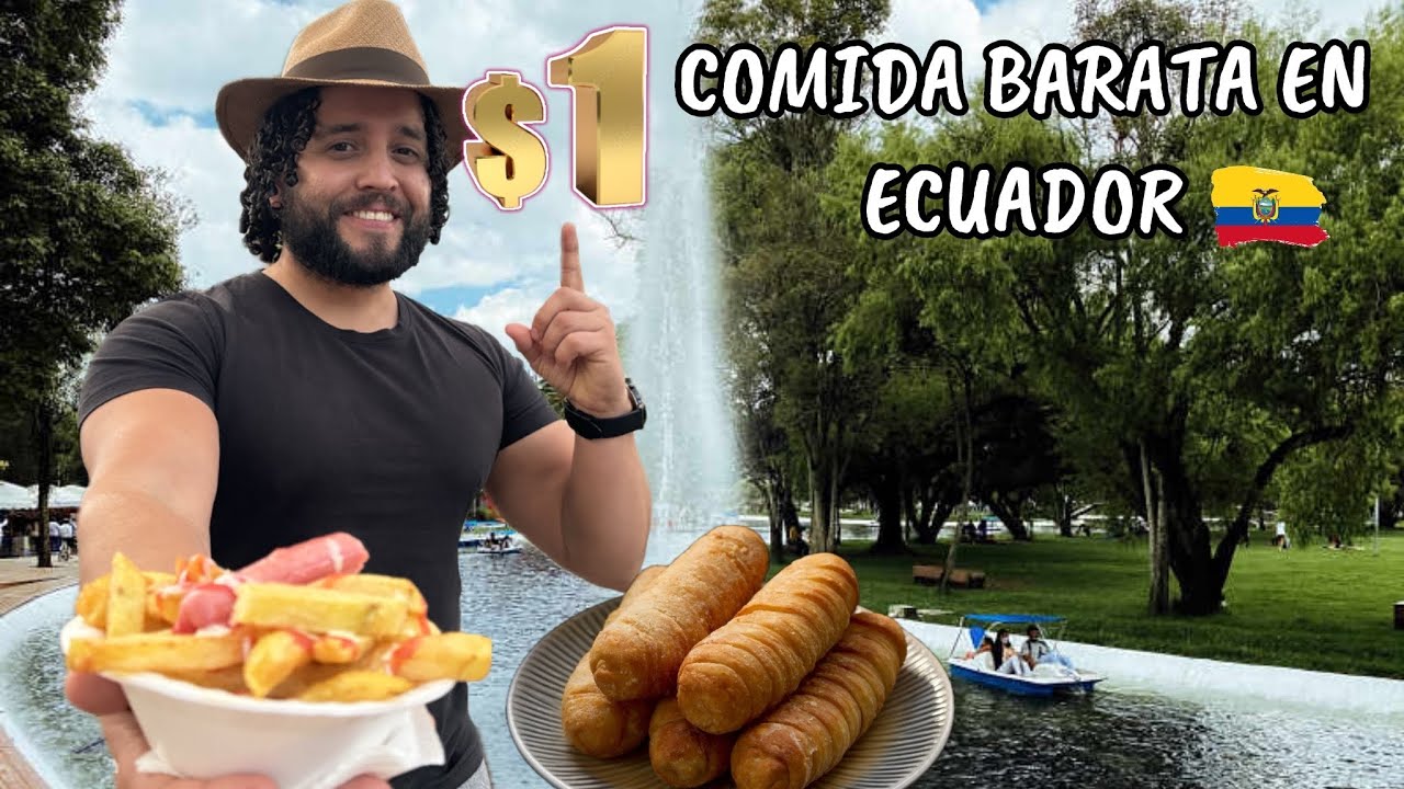 BUSCANDO COMIDA DE $1 DÓLAR EN EL PARQUE LA CAROLINA • QUITO ECUADOR🇪🇨 | ¿Aún hay Comida Barata?