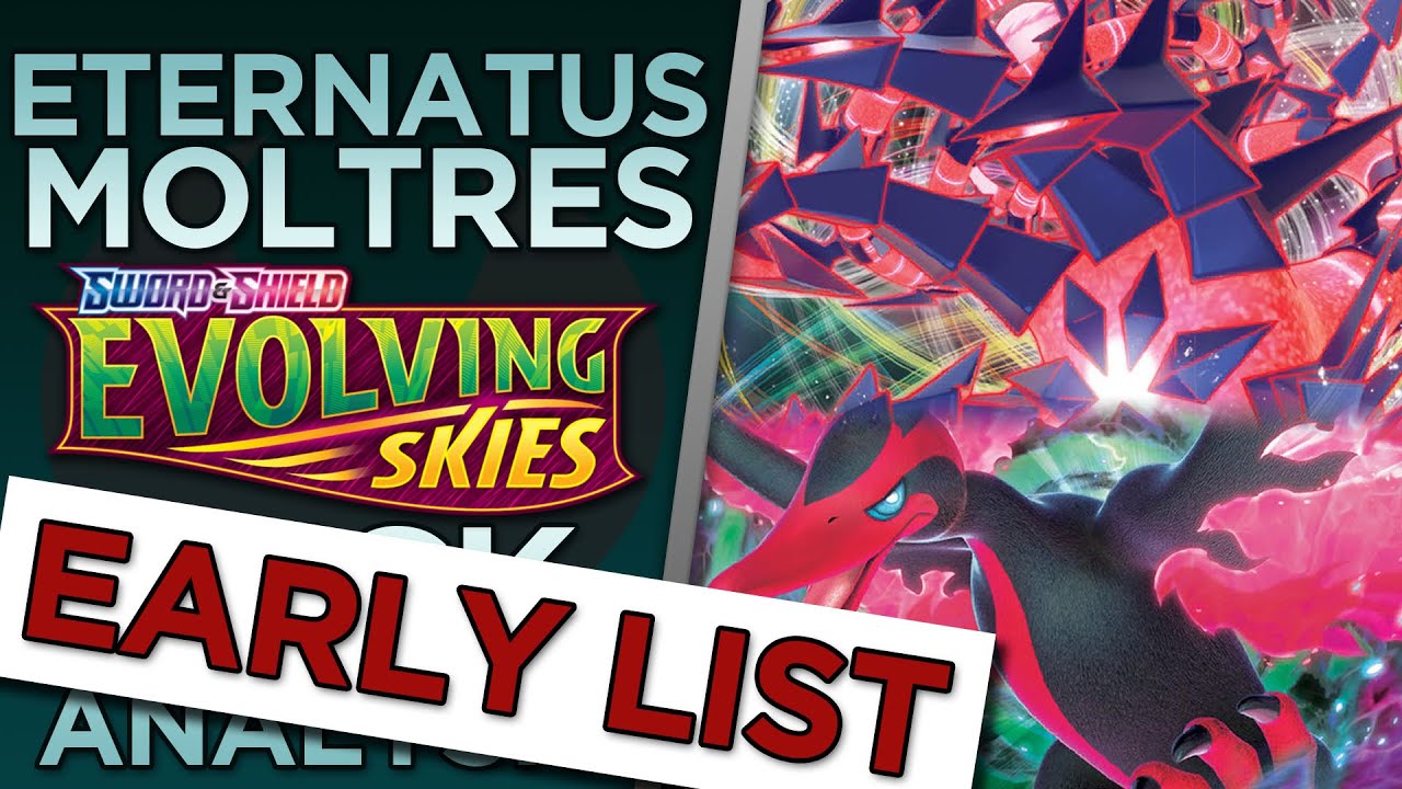 Eternatus Moltres Post Rotation Evolving Skies Early Decklist! (Pokemon TCG)