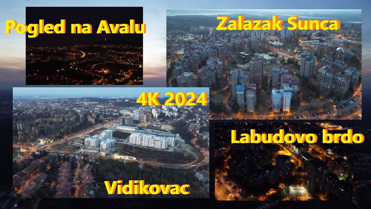 Vidikovac, Labudovo brdo, Pogled na Avalu 4K 2024