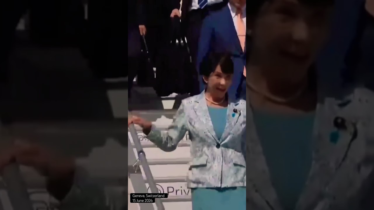 Japan PM Sanae Takaichi, arrived in Geneva en route to attend G7 Summit
