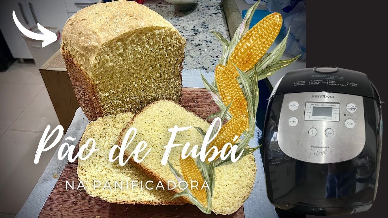 Pão Caseiro de Fubá na Panificadora🍞 #pão #pãocaseiro #mãe #comidacaseira #panificadora #donadecasa