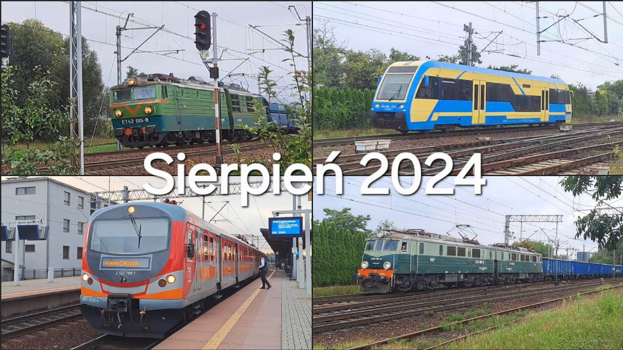 Pociągi w Lublińcu (2). Sierpień 2024