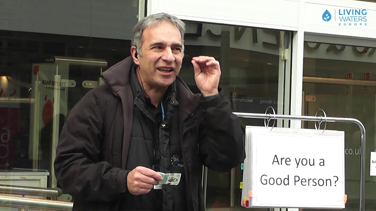 Young man didn't expect this from a street evangelist