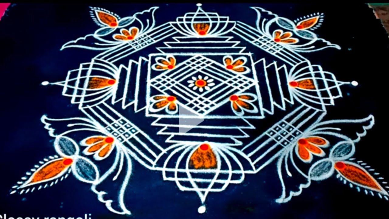 Karthika masam special rangoli designs 🌺 Traditional padi kolam designs