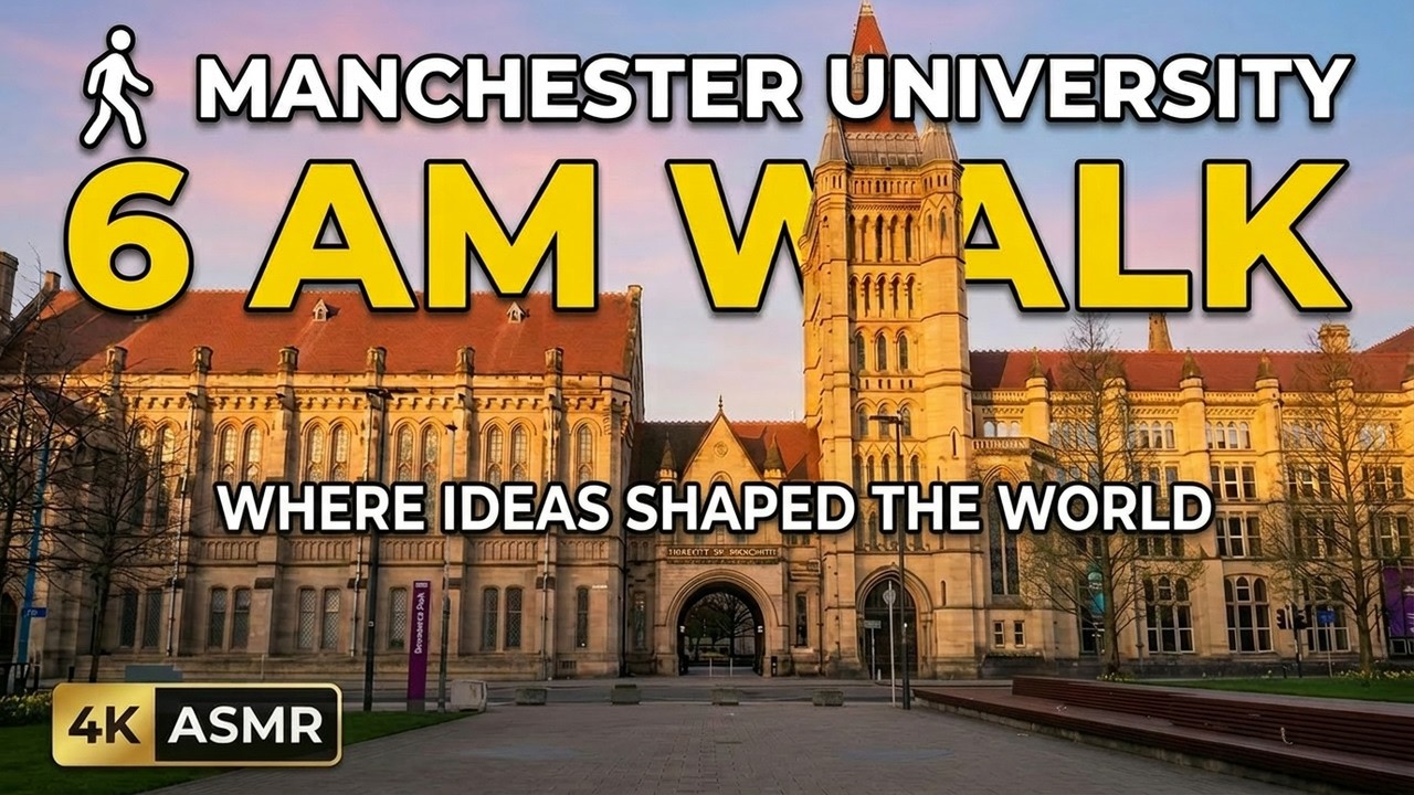 Deserted Manchester Uni | NO CROWDS - NO NOISE | 4K ASMR