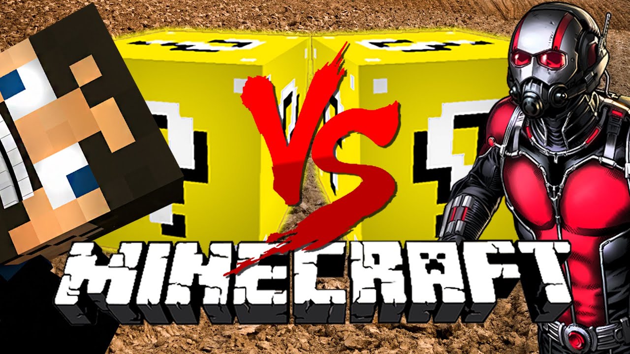 Minecraft: MUDDY LUCKY BLOCK CHALLENGE | Derp Crundee VS Ant-Man