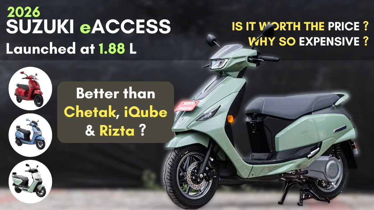2026 Suzuki eAccess Launched at ₹1.88 L 🔥 Why so expensive 🤔 Better than Chetak, iQube, Ather & Ola?