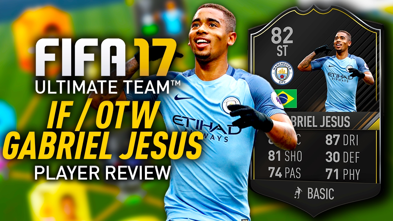 FIFA 17 IF GABRIEL JESUS (82) PLAYER REVIEW! FIFA 17 ULTIMATE TEAM!