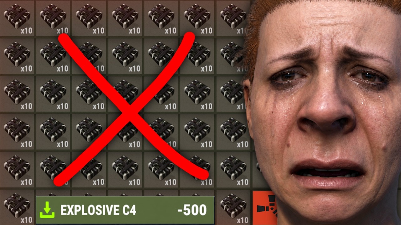 I Spent HUNDREDS of C4 and ROCKETS Raiding the WHOLE SERVER! (Rust)