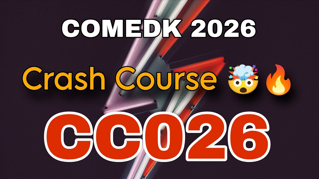 COMEDK 2026| Crash Course| CC026| Launching soon...| Stay tuned [Ash Academy JEE]