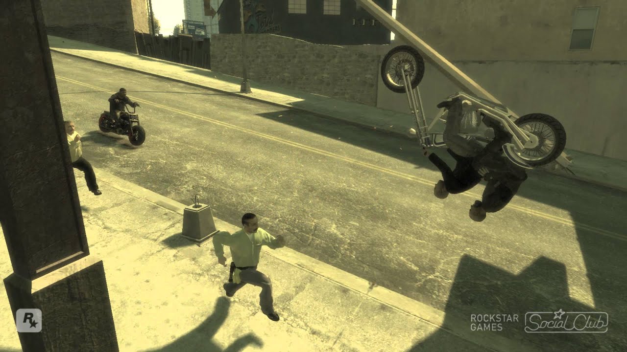 Grand theft auto 4 T.L.A.D Mega stunt [HD]