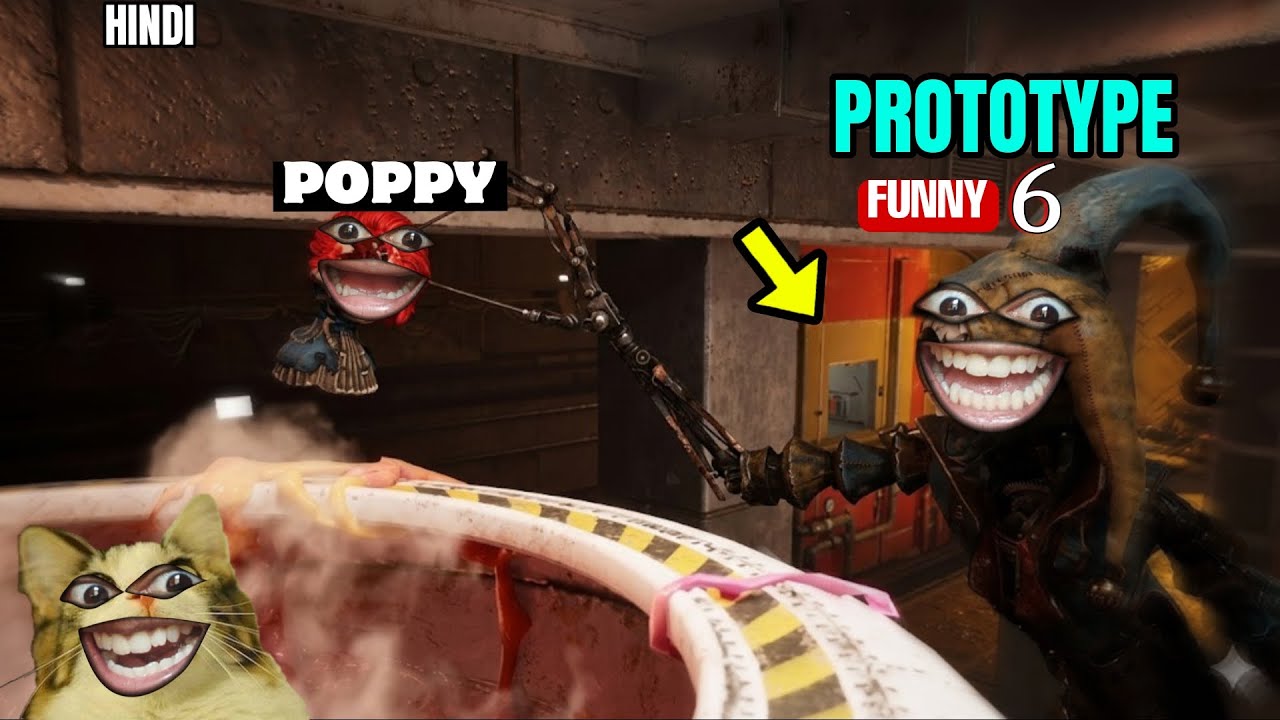 Poppy Playtime Chapter 6 Funny moments 🤣😨 PROTOTYPE | PART 2