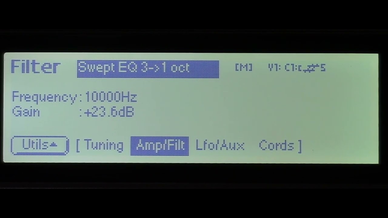 EMU E4XT Ultra  /  Z-Plane Filter / going through