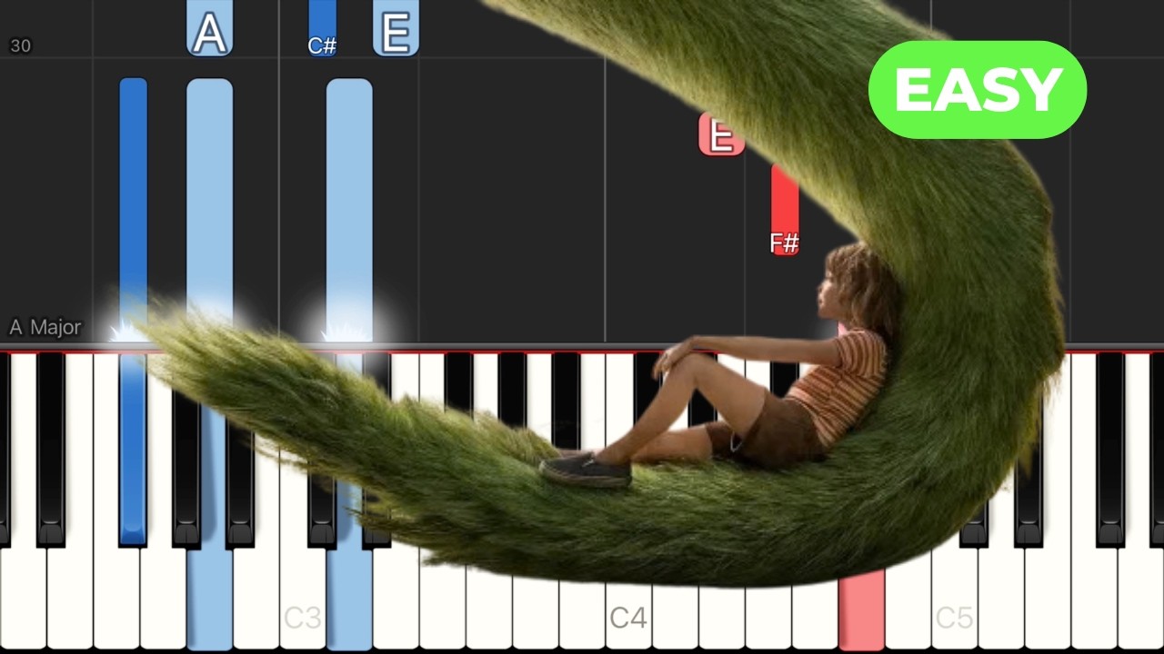 Nobody Knows - The Lumineers EASY Piano Tutorial + Sheet Music (Pete's Dragon)