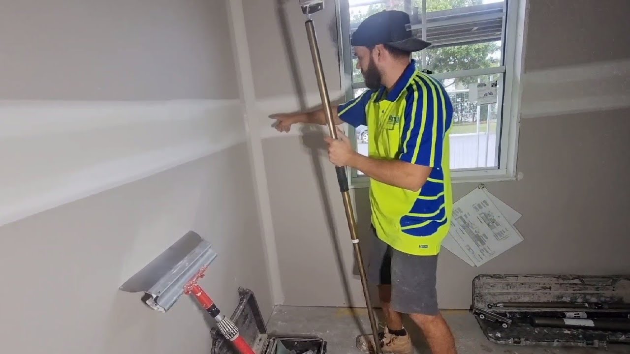 Compound Tube Applicator Finish Drywall Corners in a Room