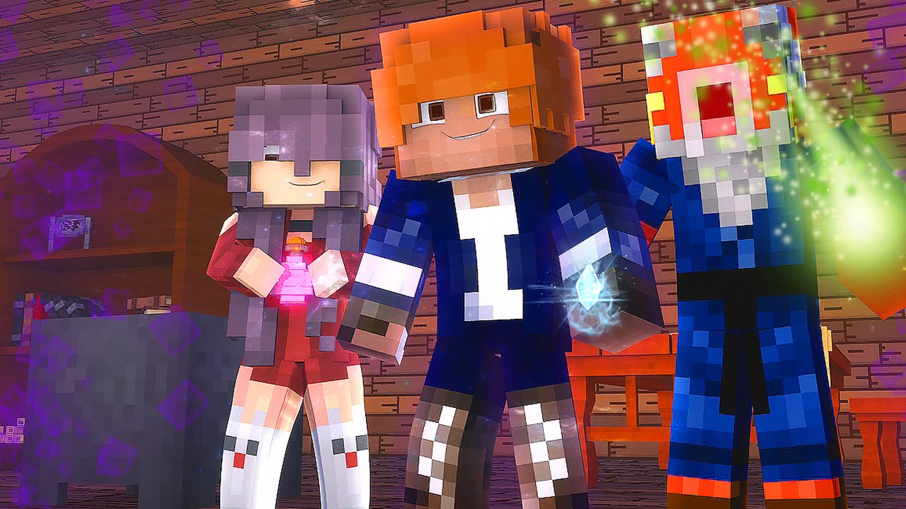 Minecraft School of Magic: #1 - FIRST KISS? (Minecraft Roleplay)