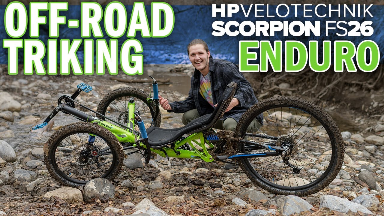 OFF-ROAD TRIKING with the HP VELOTECHNIK Scorpion FS26 Enduro Full Suspension Recumbent Trike
