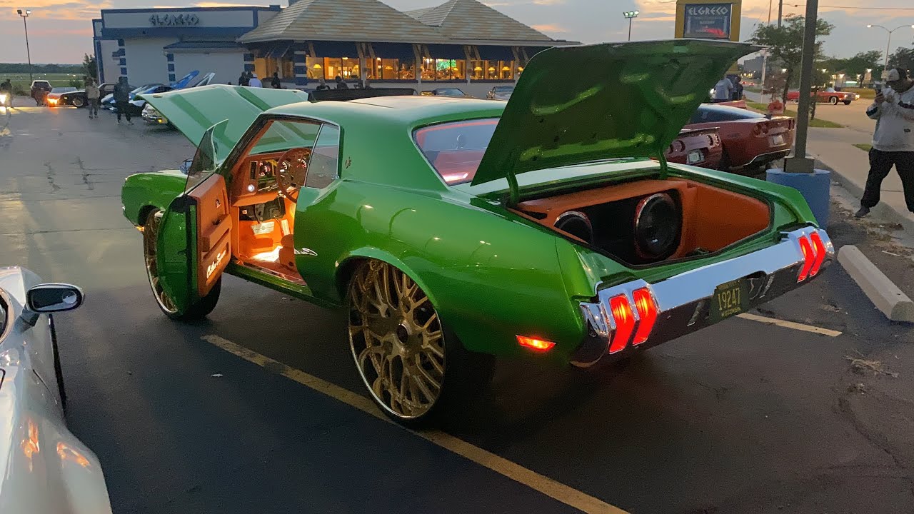 1970 CUTLASS 30-дюймовые двухцветные золотые диски Forgiato и полностью восстановленный салон за ...