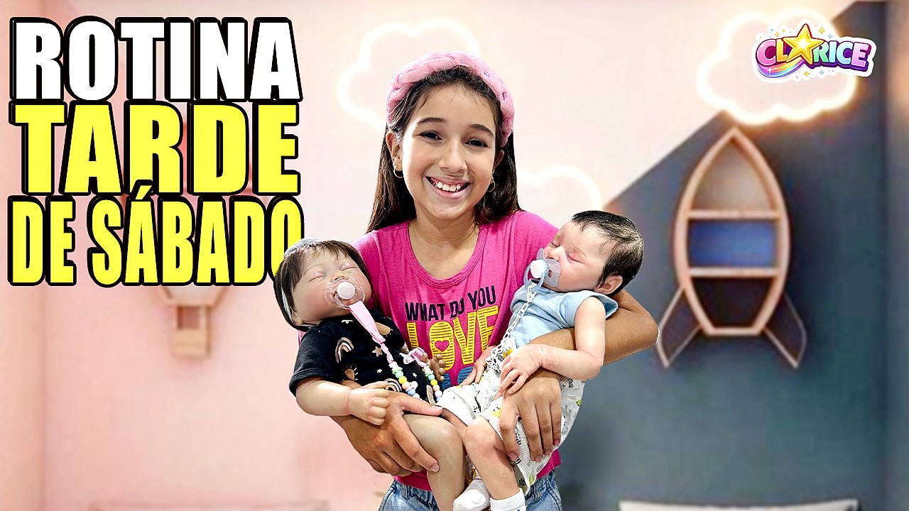 ROTINA DA TARDE DE SÁBADO COM MEUS DOIS BEBÊS REBORN HELÔ e RAVI l UNIVERSO DA CLARICE