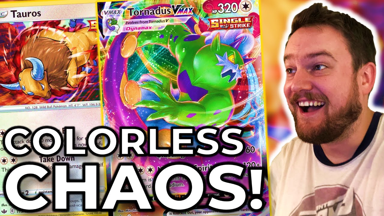 Tornadus VMAX and Tauros create Colorless Chaos on PTCGO - Chilling Reign Pokemon TCG