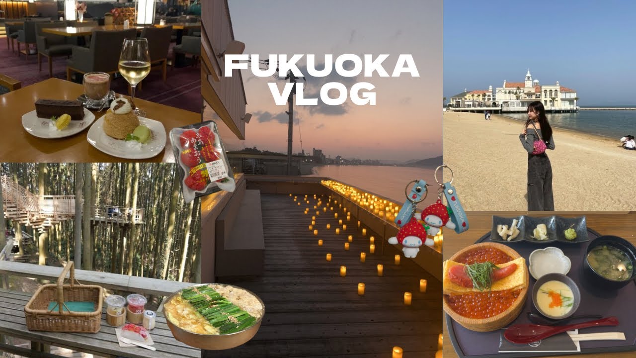 【vlog】福岡旅行୭ৎ ࣪ ׅ ⊹博多•糸島を大満喫、穴場スポット、おすすめグルメ紹介🍜♡