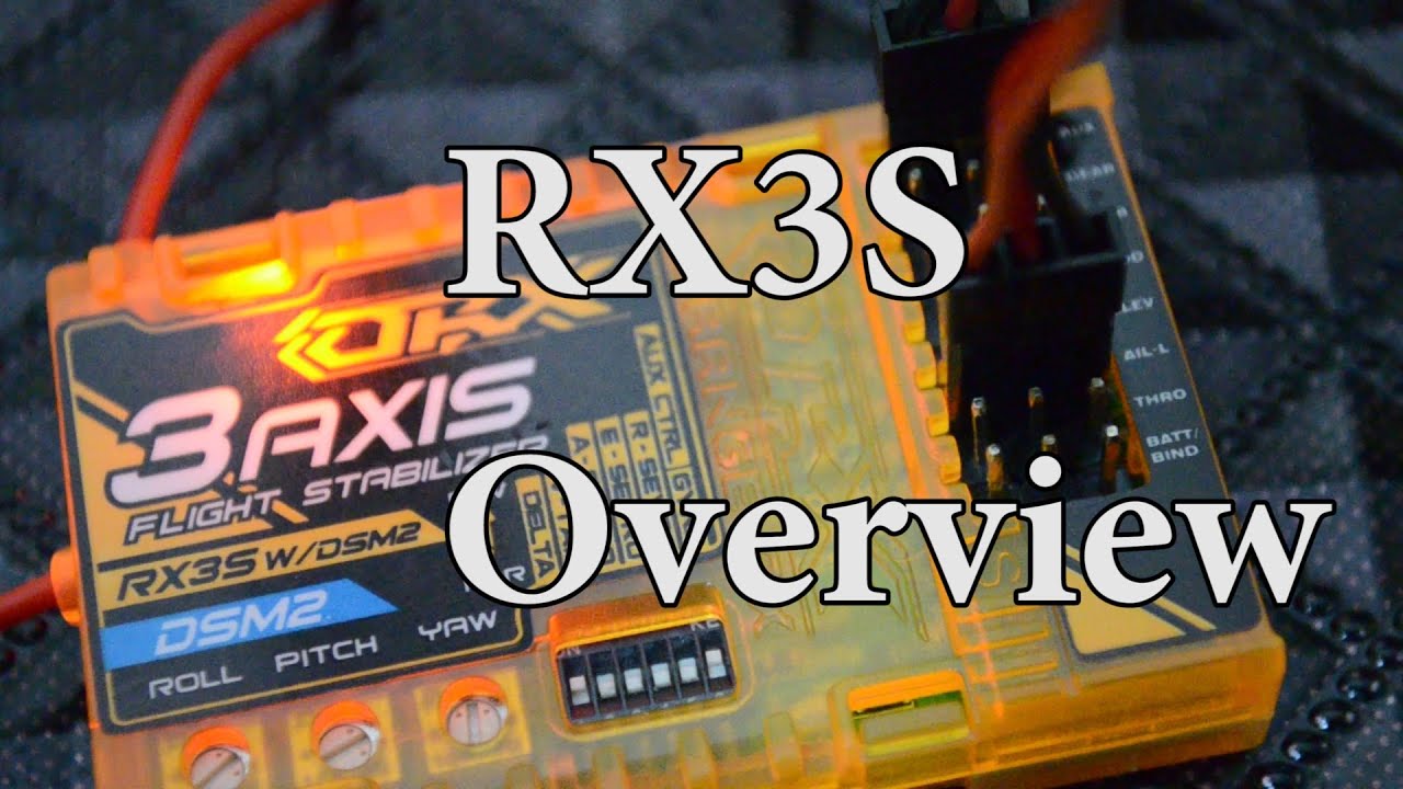 OrangeRX RX3S 3-Axis Flight Stabilizer w/DSM2 Compatible 6CH 2.4Ghz Receiver Overview
