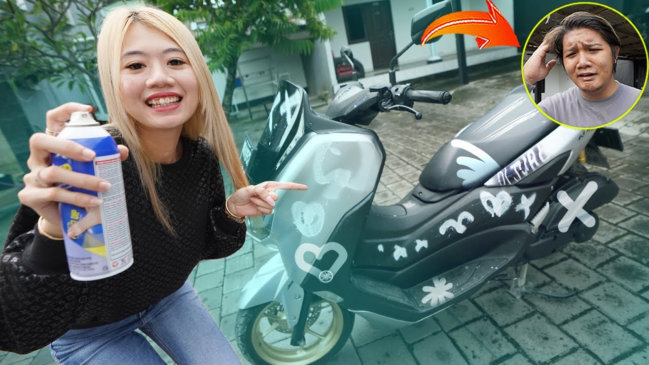 PRANK CAT PILOK MOTOR JULIO!! DIA SAMPAI MARAH!!
