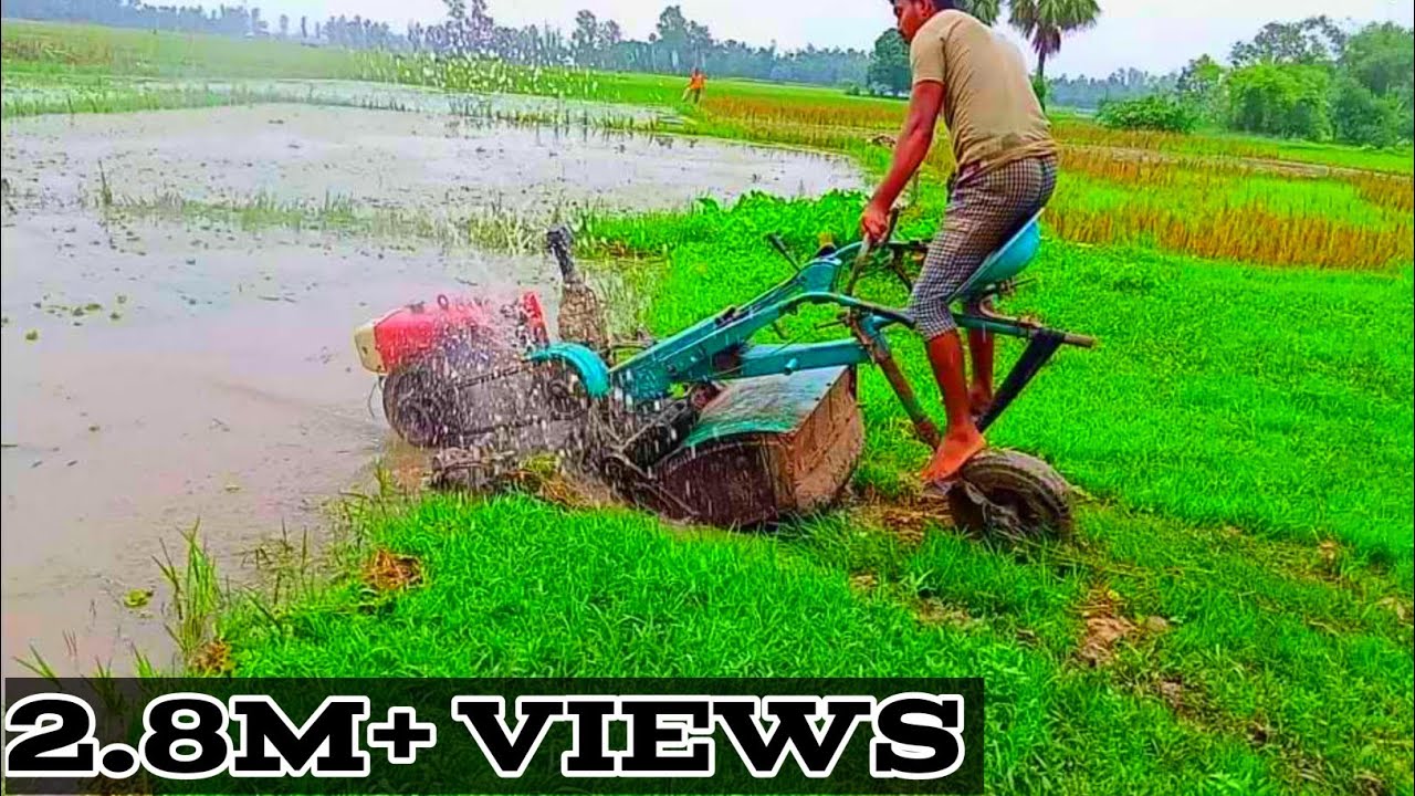 পাওয়ার টিলার জমিতে নামানোর সময় কি হলো দেখুন || power tiller || পাওয়ার টিলার || SR King BD