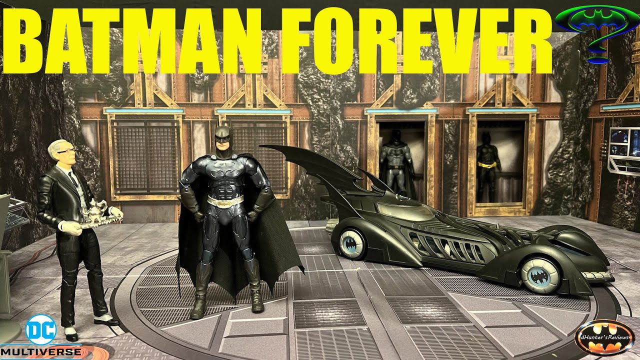 McFarlane DC Multiverse Batman Forever Val Kilmer Sonar Suit Batman BAF Nightmare Bat Figure Review