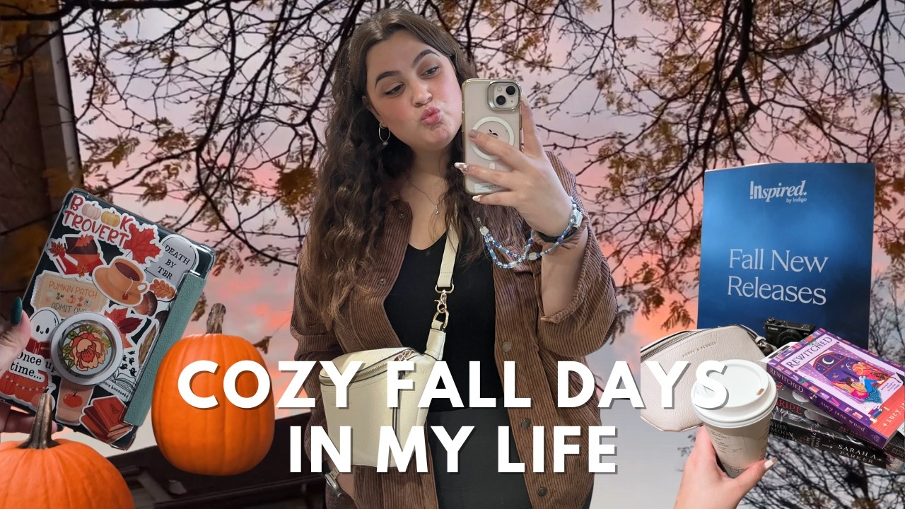 cozy fall days | fall tbr book shopping & decorating for fall
