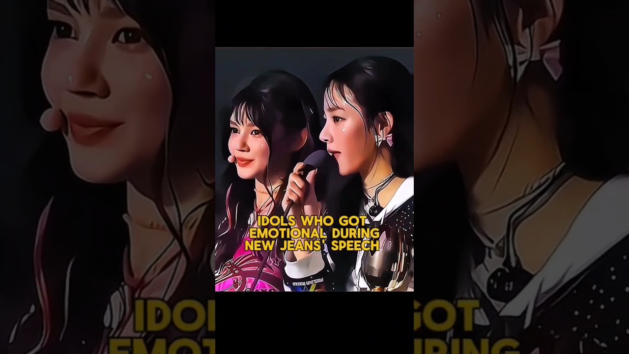 IDOLS WHO GOT EMOTIONAL DURING NEW JEANS' SPEECH #newjeans  #gidle #stayc #taemin