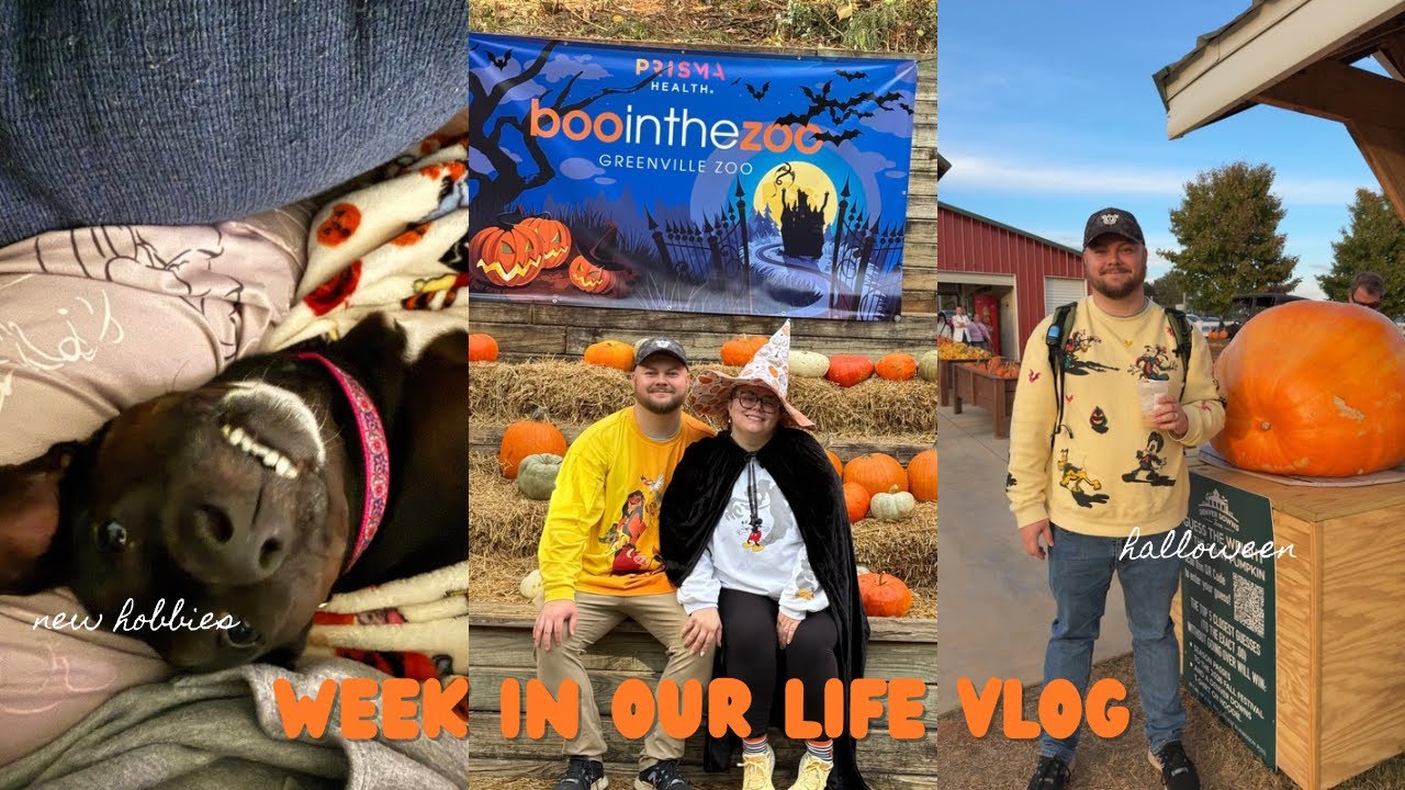 Week in Our Life Vlog 🎃 | Trying New Hobbies and the Week Before Halloween 
