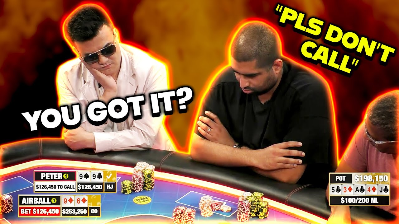 Nik Airball Overbet Bluffs $120K w/ 9 High - But is He a Boss?