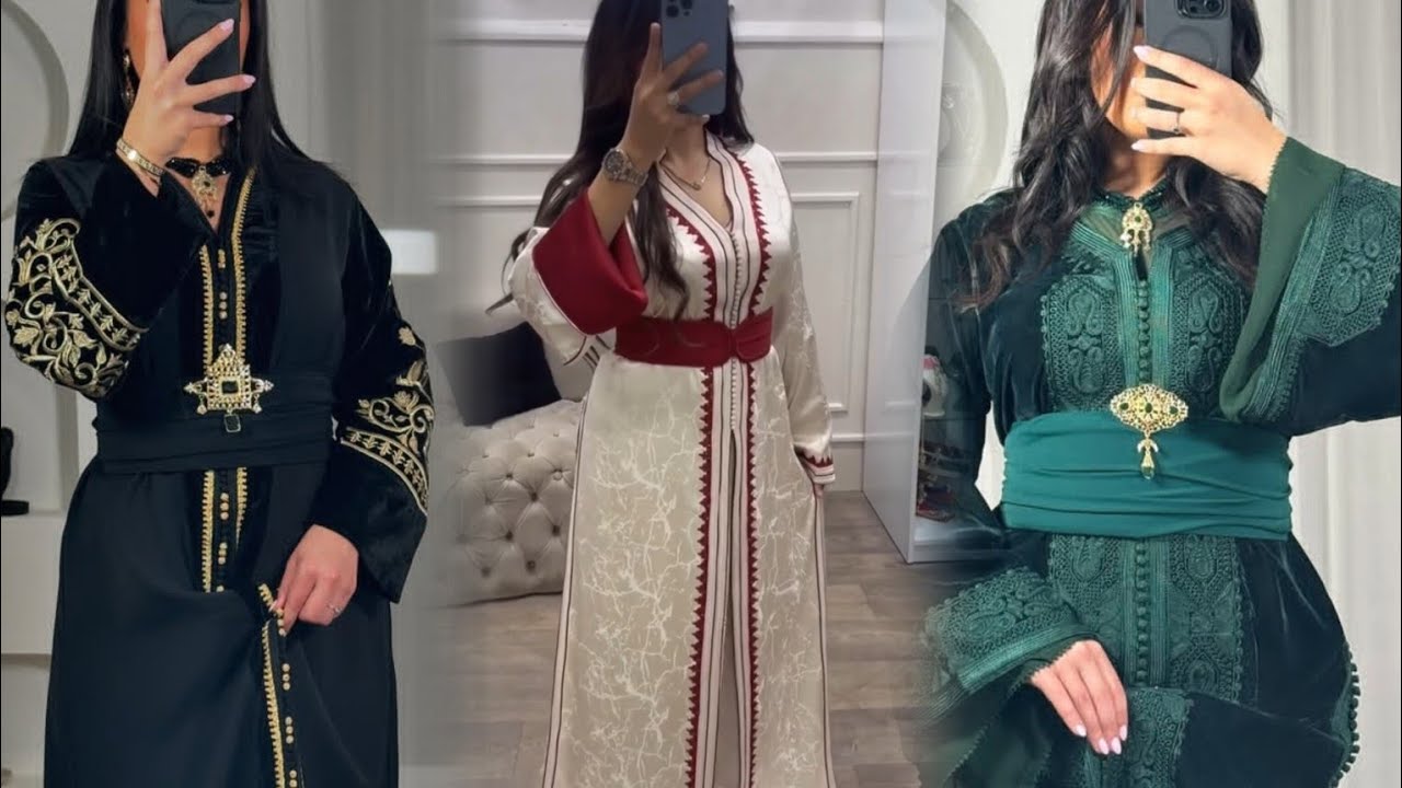 أناقتكي في لباسكي 😍تألقي عزيزتي بآخر موديلات القفطان و التكشيطة_المغربية 🇲🇦بألوان رائعة لسنة #2025