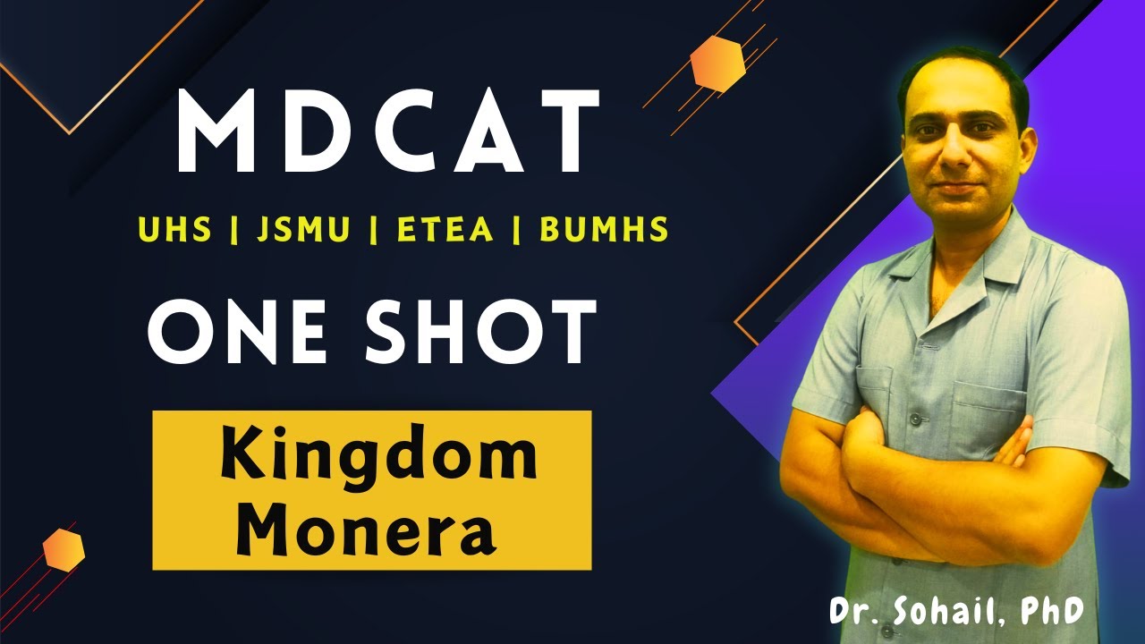 ONE Shot on Kingdom Monera By Dr Sohail | MDCAT Biology