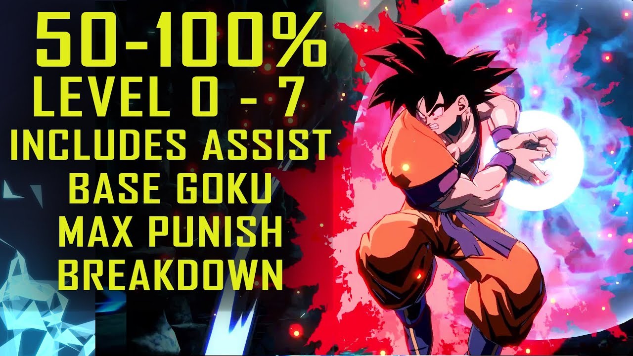 Dragonball FighterZ Base Goku Extended Combo Full Guide [Level 0 - 7]