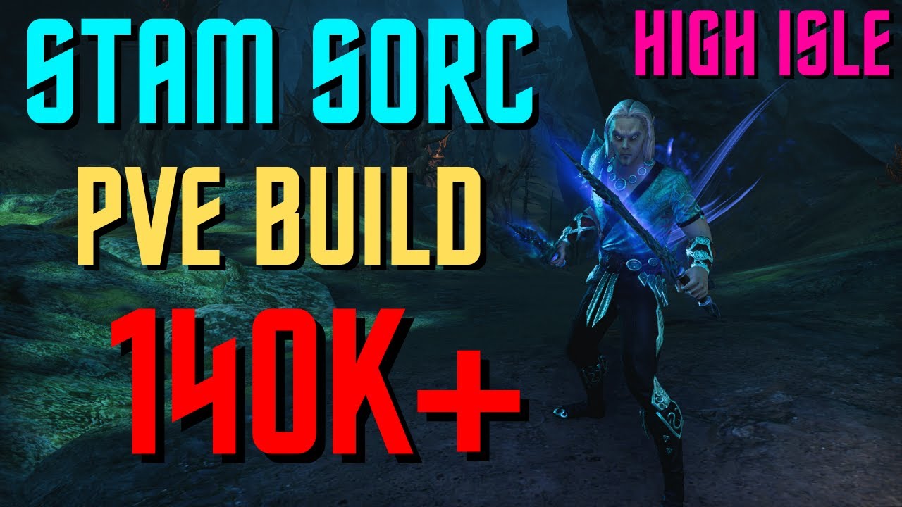 ESO - Stamina Sorcerer PVE Build (140k+) - High Isle