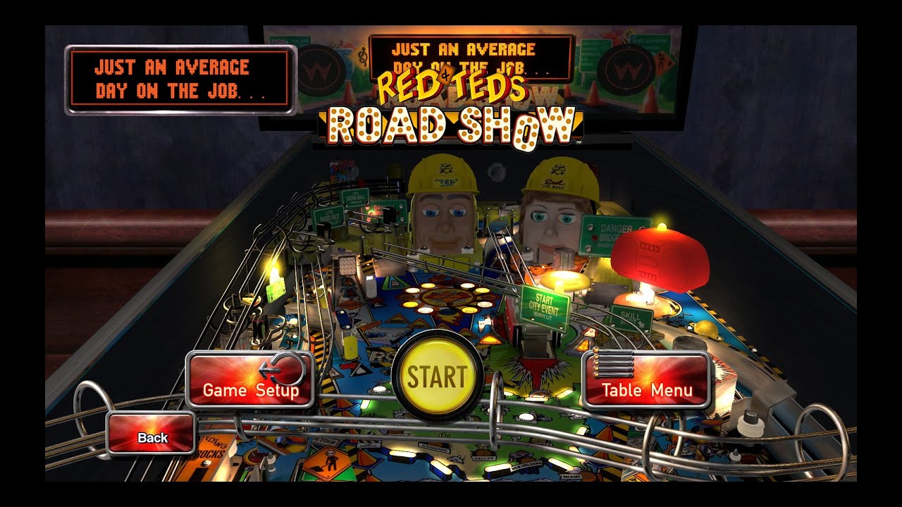 Pinball Arcade - Red & Ted's Road Show  DX11 PC Gameplay (60fps)
