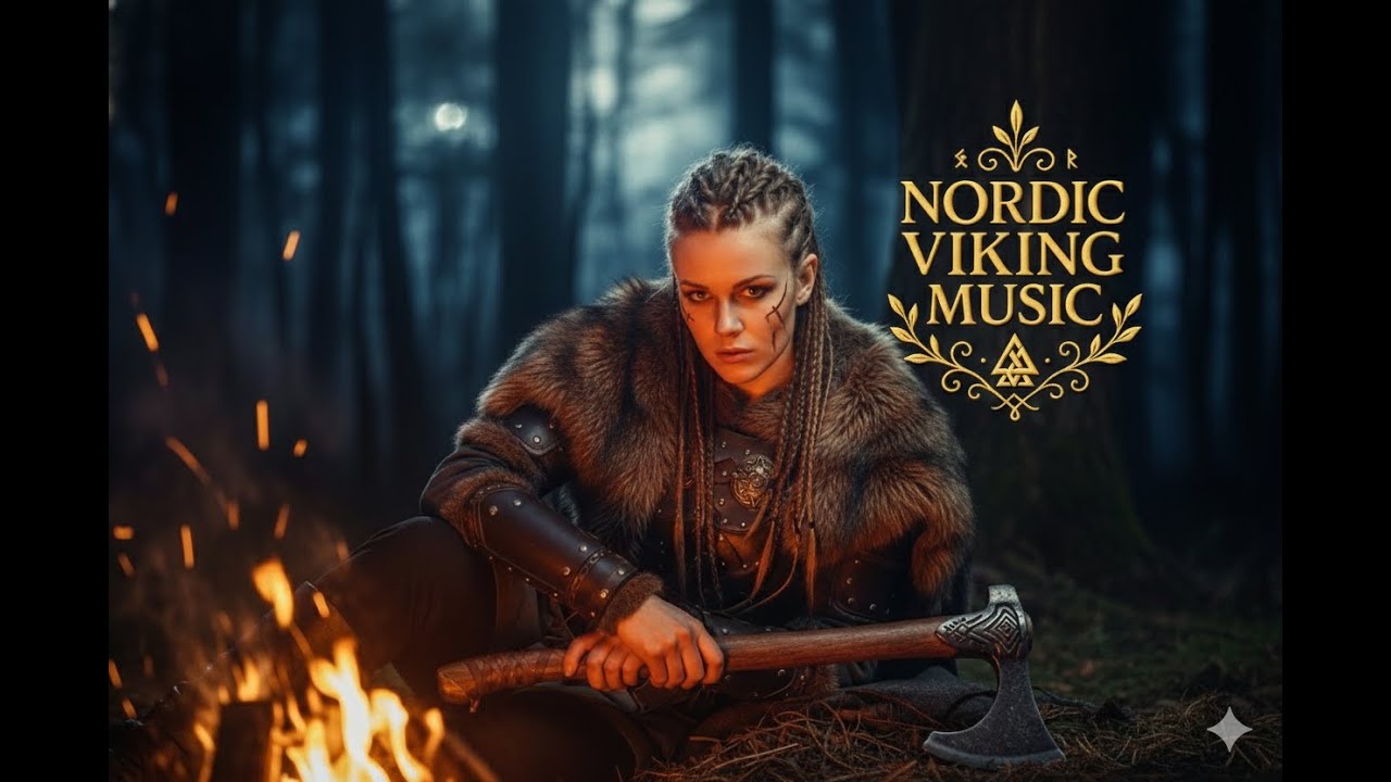 Viking Fireplace Ambience for Peaceful Sleep and Dreaming