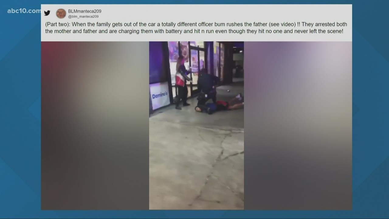 Man violently detained after his car was hit by Stockton PD patrol car, activist says