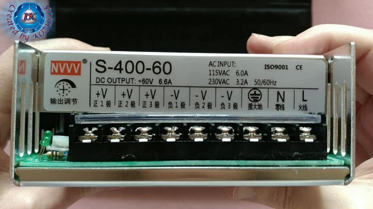 RD6006-RD6006-W LED Switching Power Supply S-400W (60V-6,6A) from Banggood.com