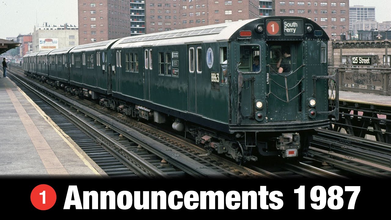 1 Train Announcements 1987