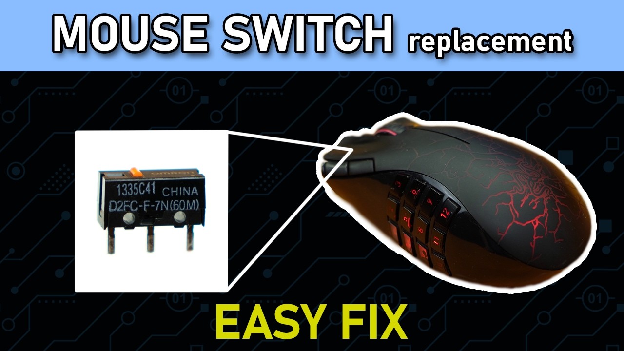 🛠️ Easy way to replace a mouse switch. No fancy tools needed. #soldering #mouse #switch #repair