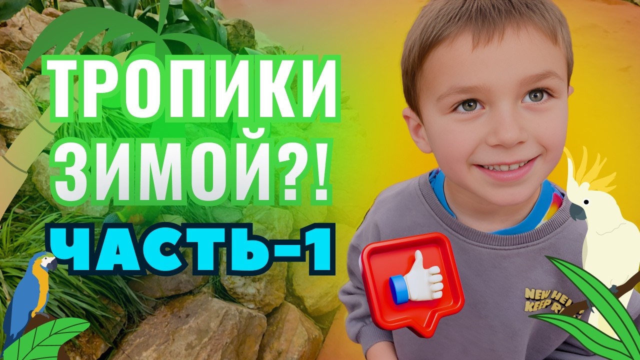ПАПА И ТИХОН В ТРОПИКАХ! 🌴 Наше большое путешествие (Часть 1)