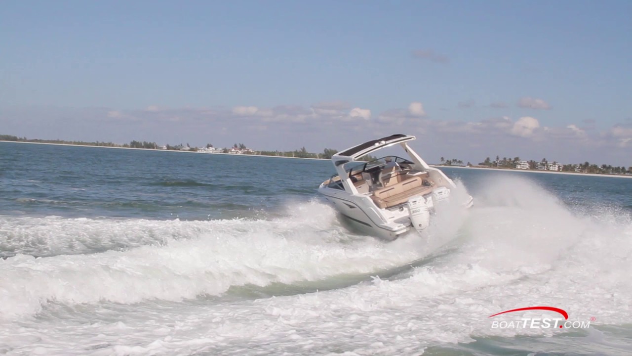 Sea Ray SLX 310 OB (2017-) Test Video- By BoatTEST.com