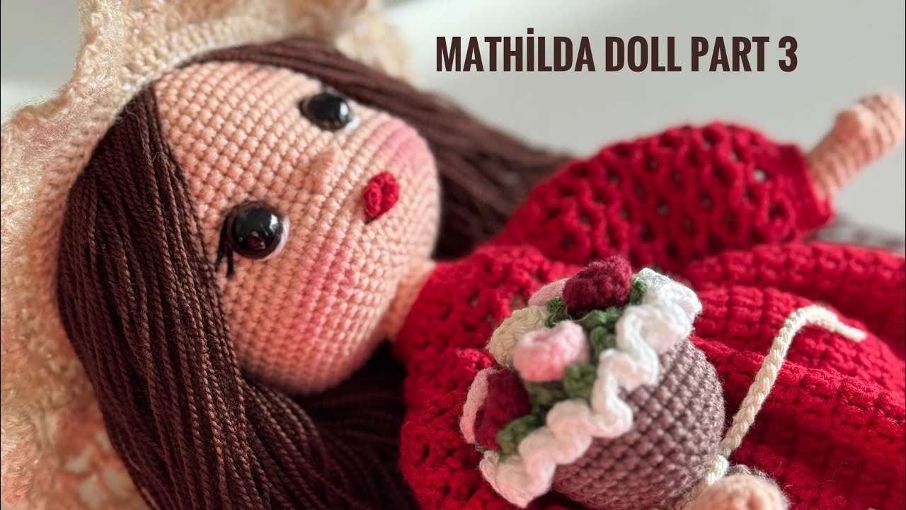 Amigurumi Mathilda Bebek♥️3/5 Eng Subtitle (head,face forming,kafa,yüz şekillendirme) #amigurumidoll