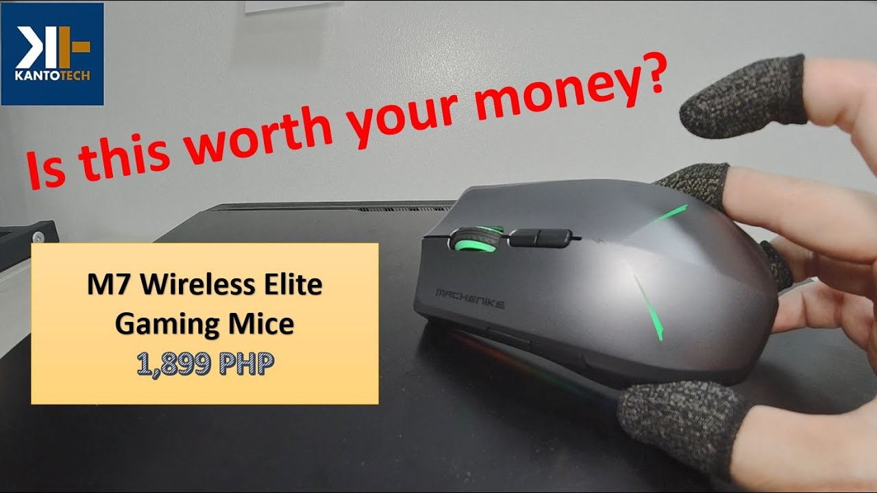Machineke M7 Wireless Elite Gaming Mice Unboxing and Quick Review