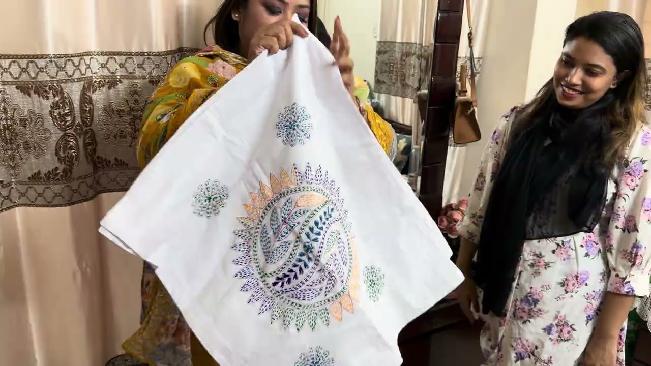 ফ্রান্সে নিবার জন্য অনেকগুলো নকশী কাঁথা কিনলাম
