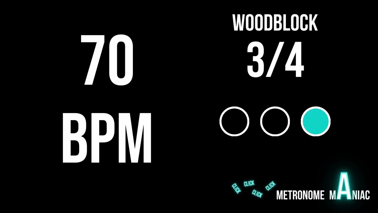 3/4 Metronome 70 BPM