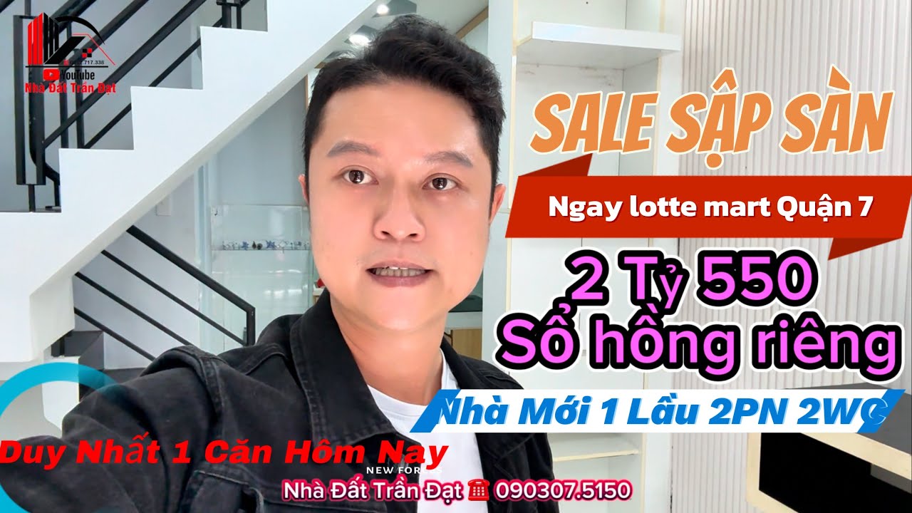 Căn Nhà Cực Rẻ Ở TRUNG TÂM QUẬN 7 NGAY LOTTE MART 2Tỷ Hơn Sổ Hồng Riêng, hẻm 3m vị tri đẹp. Xem Ngay